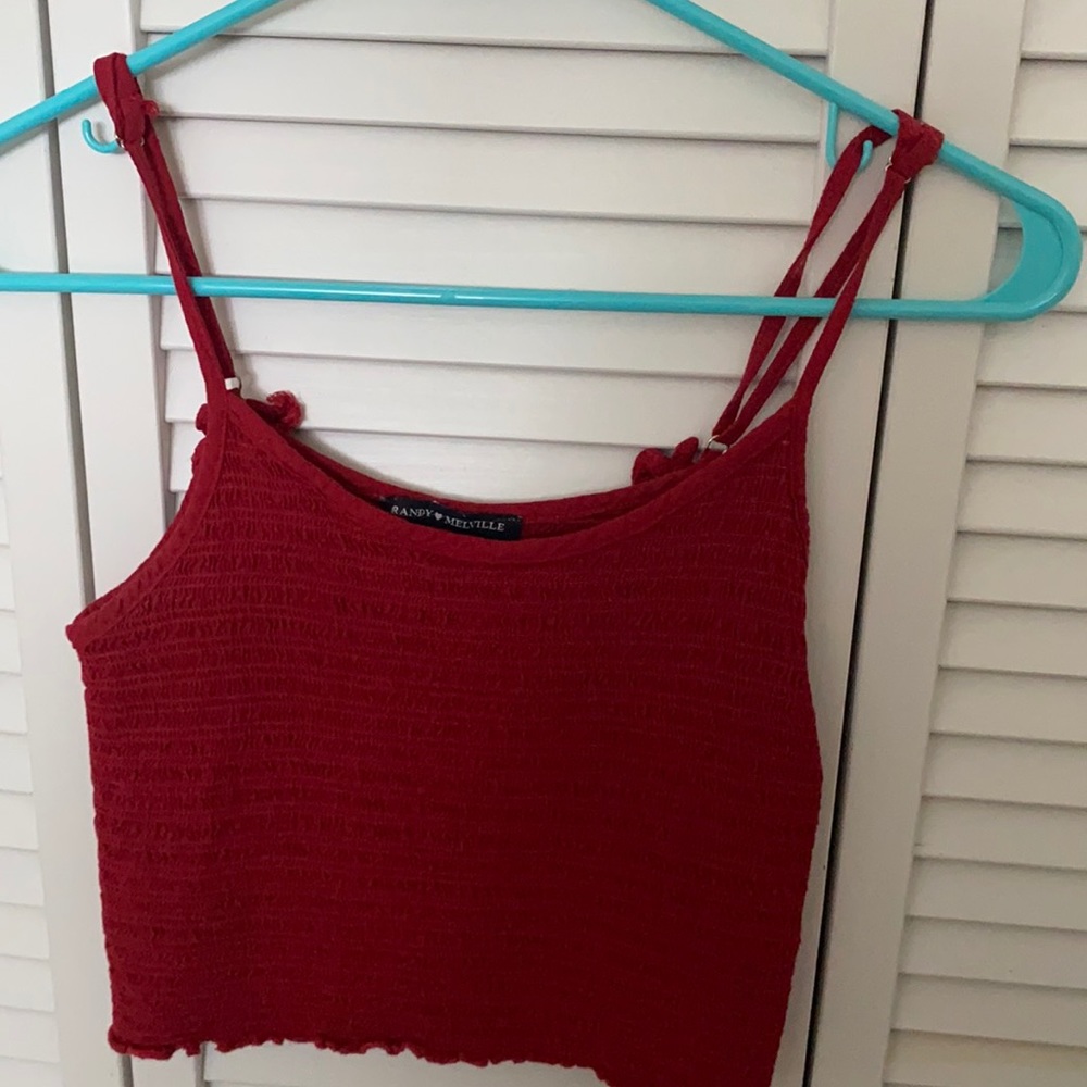 Brandy Melville Shirred Tank Top